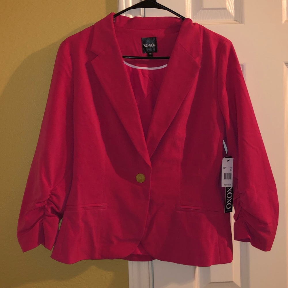 Cute pink blazer! by XOXO